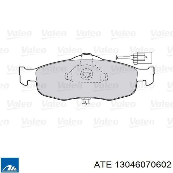 13046070602 ATE pastillas de freno delanteras