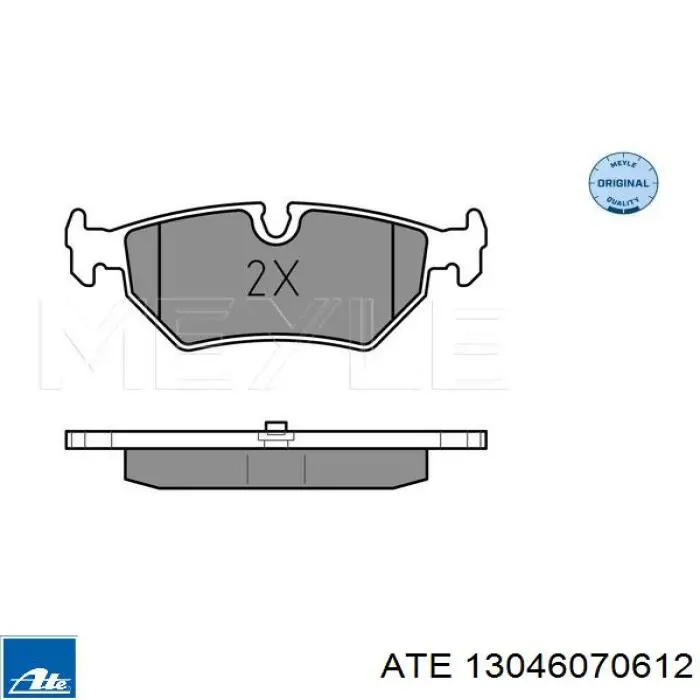 13.0460-7061.2 ATE pastillas de freno traseras