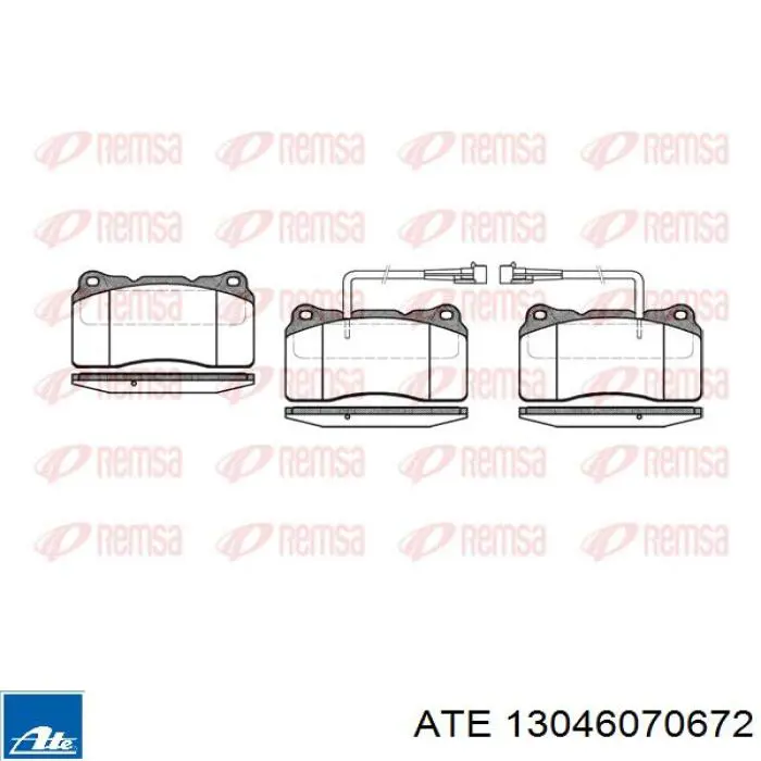 13.0460-7067.2 ATE pastillas de freno delanteras