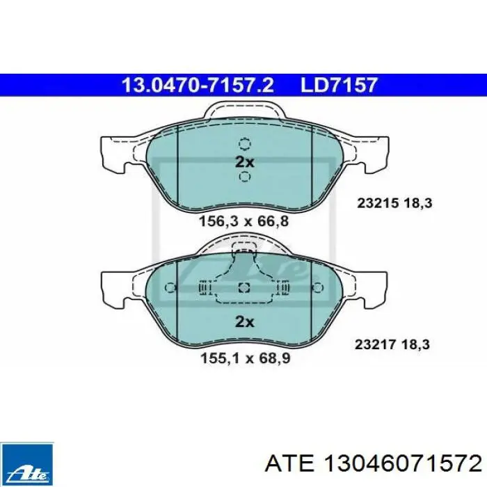 Pastillas de freno delanteras Renault Laguna 2 BG0, BG1
