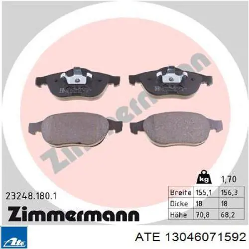 Pastillas de freno delanteras Renault Espace 4 JK0