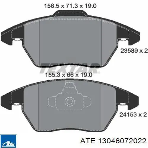 Pastillas de freno delanteras Peugeot 307 3B
