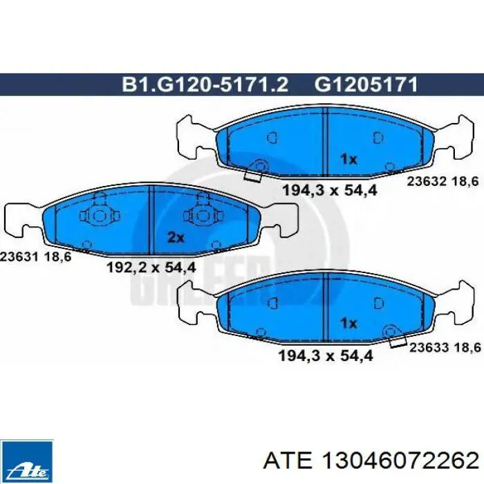 Pastillas de freno delanteras Seat Leon 2 1P1
