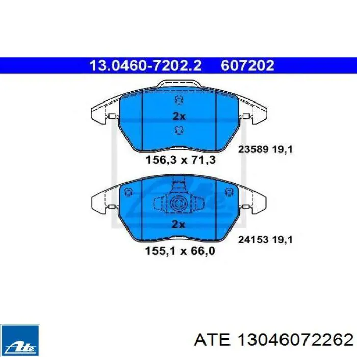 Pastillas de freno delanteras Seat Leon 2 1P1