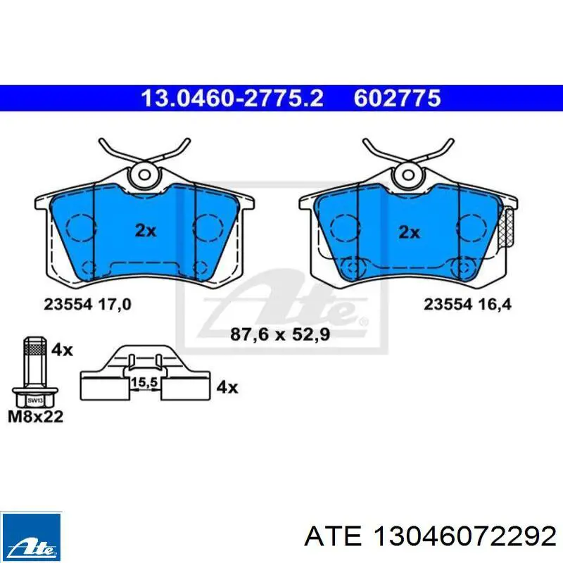Pastillas de freno delanteras Citroen C4 UA