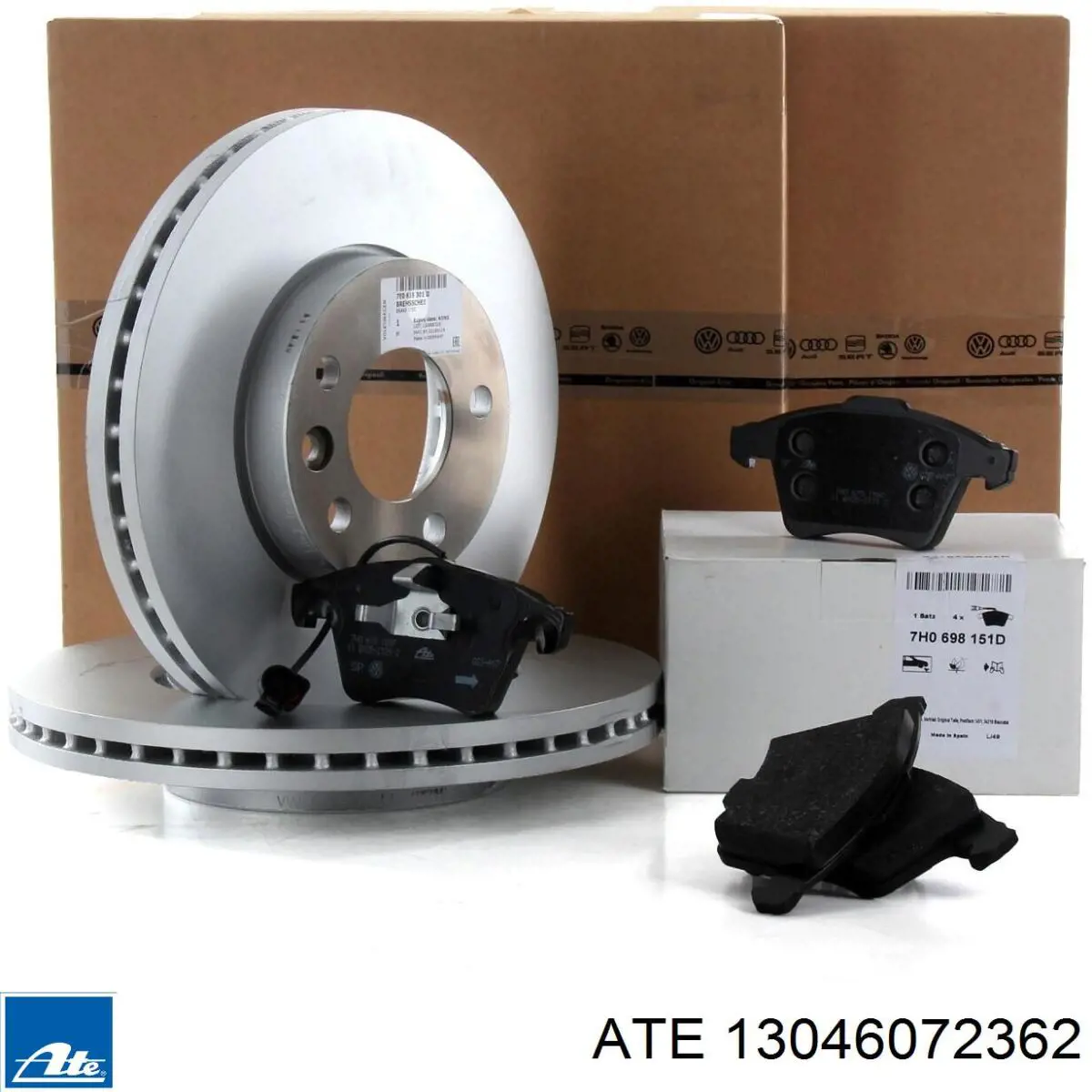 Pastillas de freno delanteras 13046072362 ATE