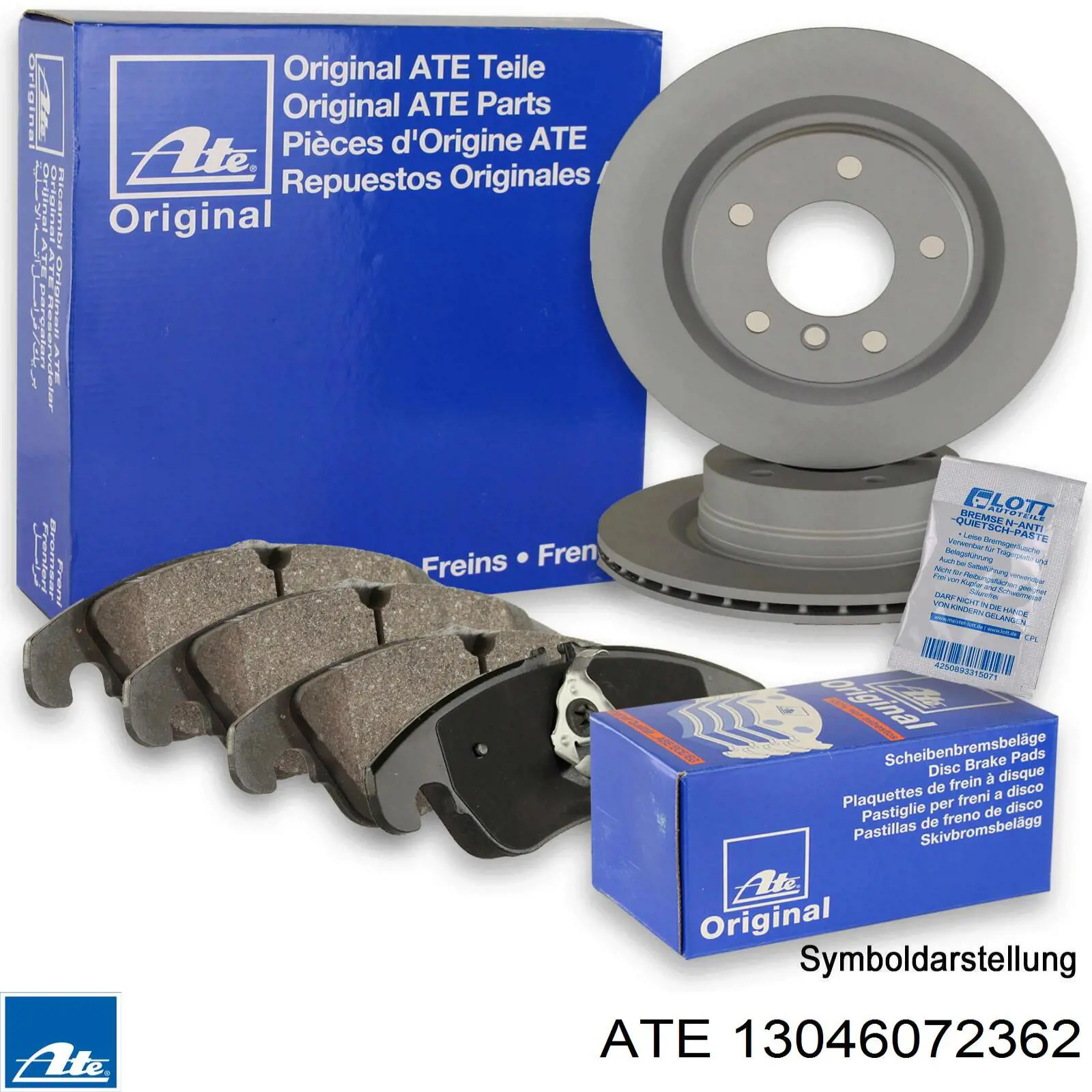 Pastilla de freno ATE 13046072362