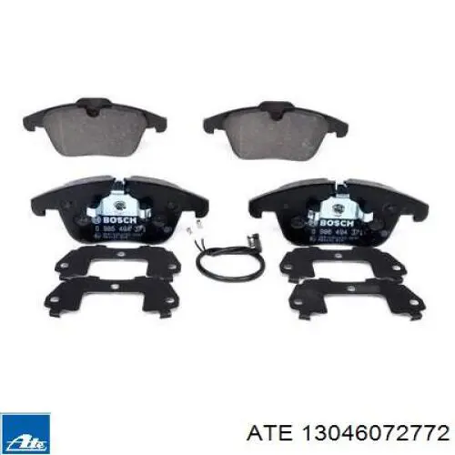 Pastillas de freno delanteras 13046072772 ATE
