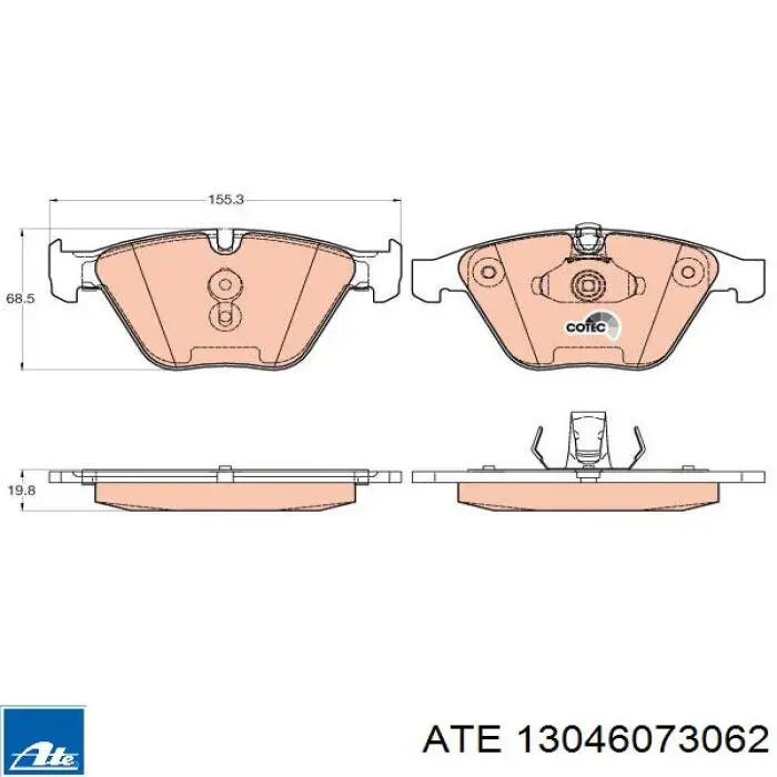 Pastillas de freno delanteras BMW 3 E90