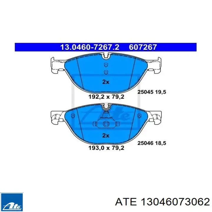 13046073062 ATE pastillas de freno delanteras