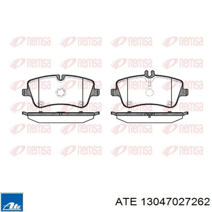 13.0470-2726.2 ATE pastillas de freno delanteras