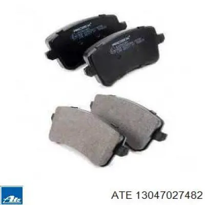 Pastillas de freno traseras 13047027482 ATE