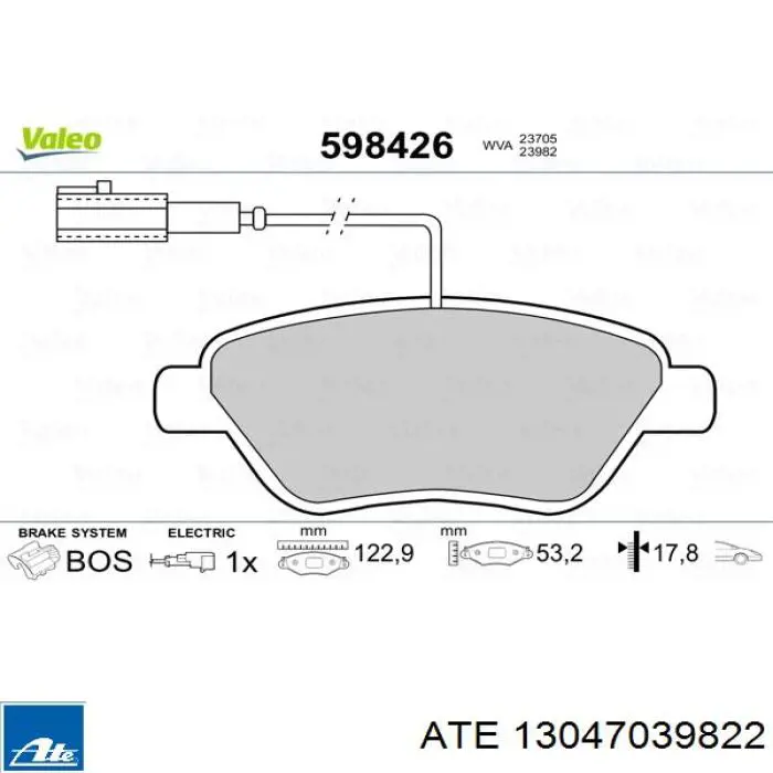 Pastillas de freno delanteras Fiat Stilo 192