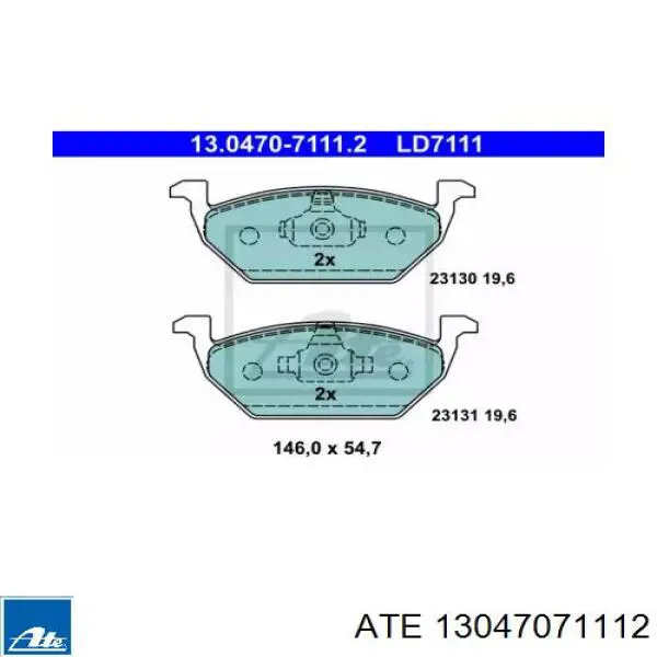 Pastillas de freno delanteras Seat Ibiza 5 KJ1, KJG