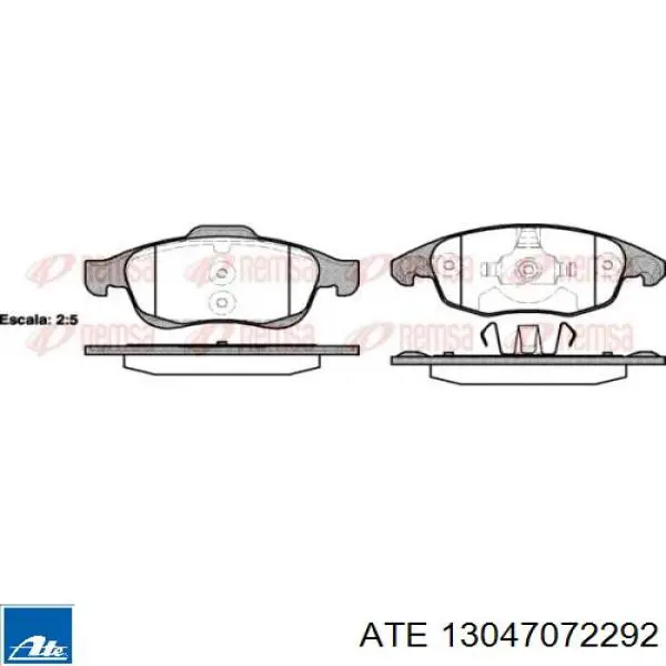 Pastillas de freno delanteras Citroen C4 UA