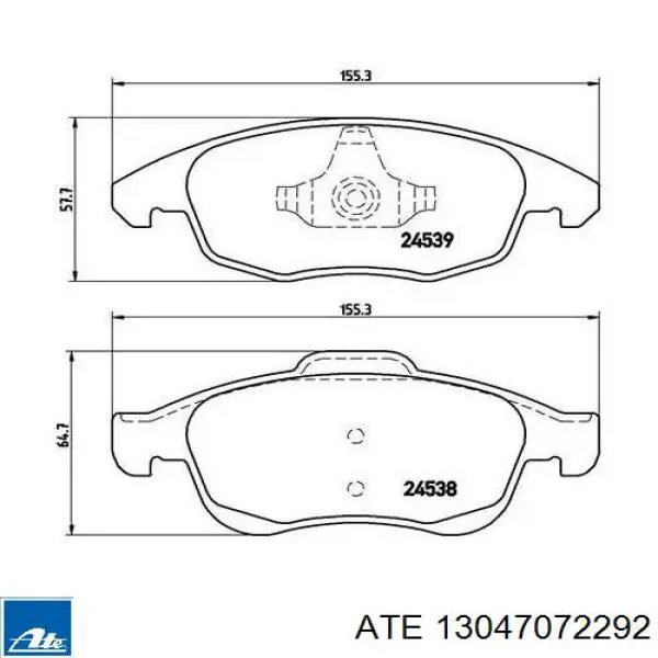 Pastillas de freno delanteras Citroen C4 UA