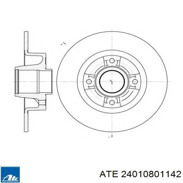 Disco de freno trasero Alfa Romeo 33 905