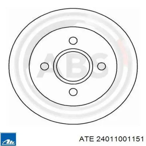 Disco de freno trasero Ford Sierra 1 GBC
