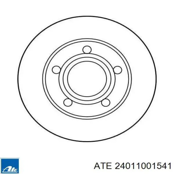 24.0110-0154.1 ATE disco de freno trasero