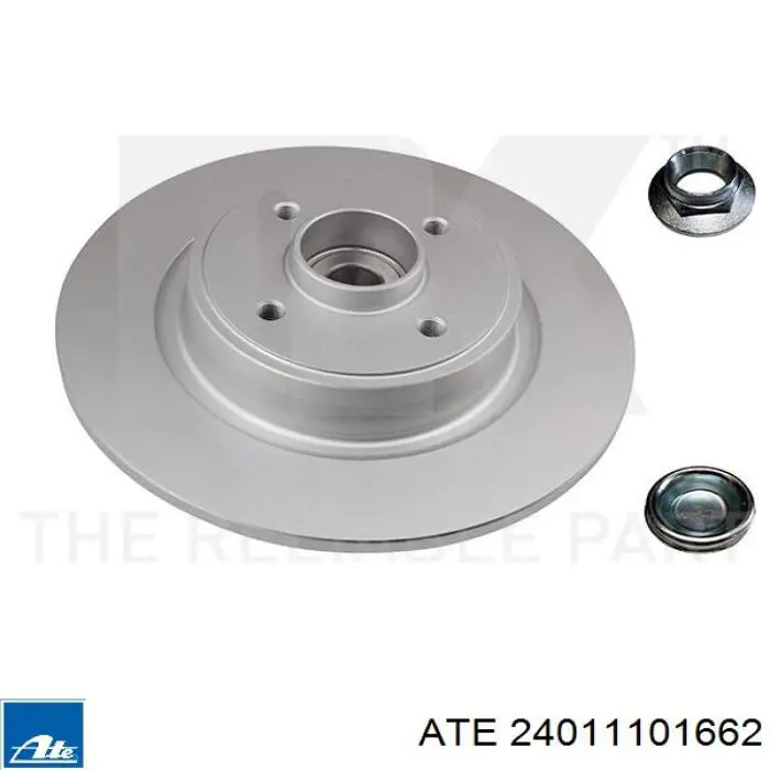 Disco de freno trasero ATE 24011101662 precio, desde 49,01 EUR