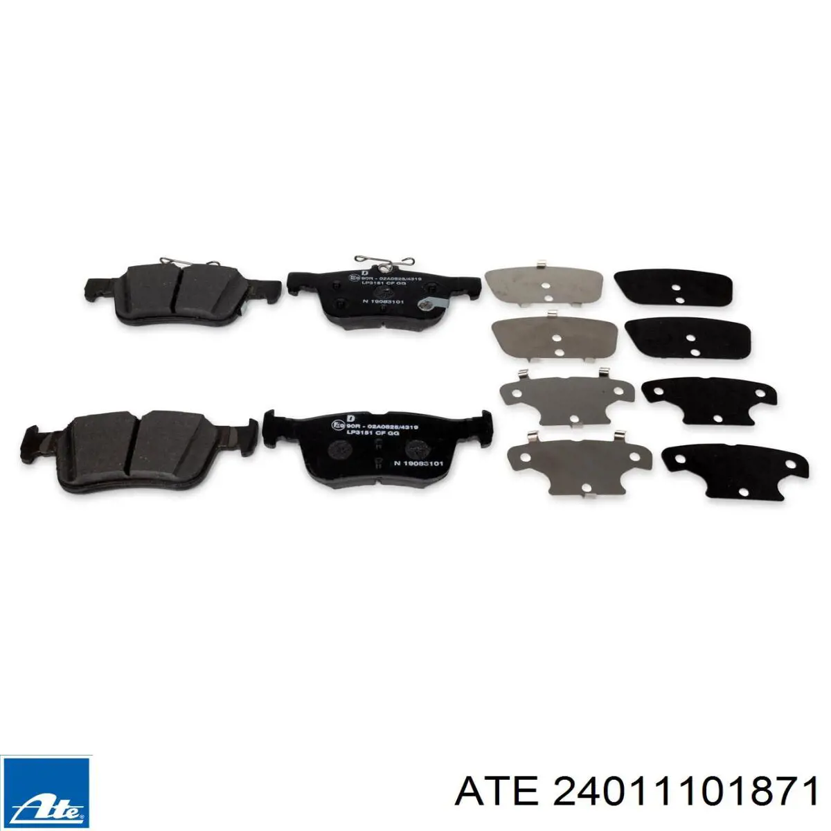 ADF124375 Blue Print Freno de disco trasero