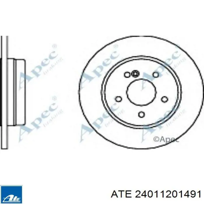 Disco de freno trasero ATE 24011201491 precio, desde 35,07 EUR