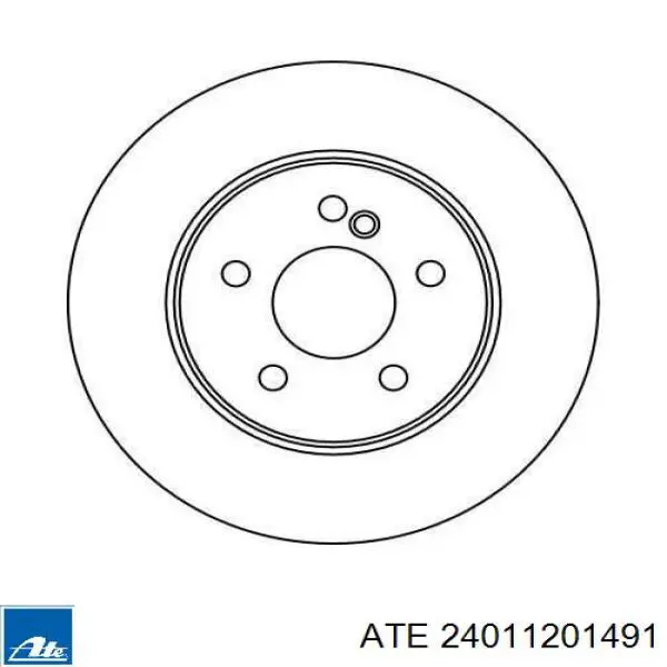Disco de freno trasero ATE 24011201491 precio, desde 35,07 EUR