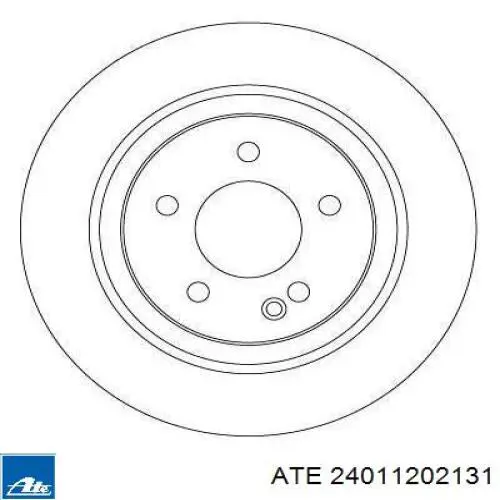 Disco de freno trasero ATE 24011202131 precio, desde 60,84 EUR