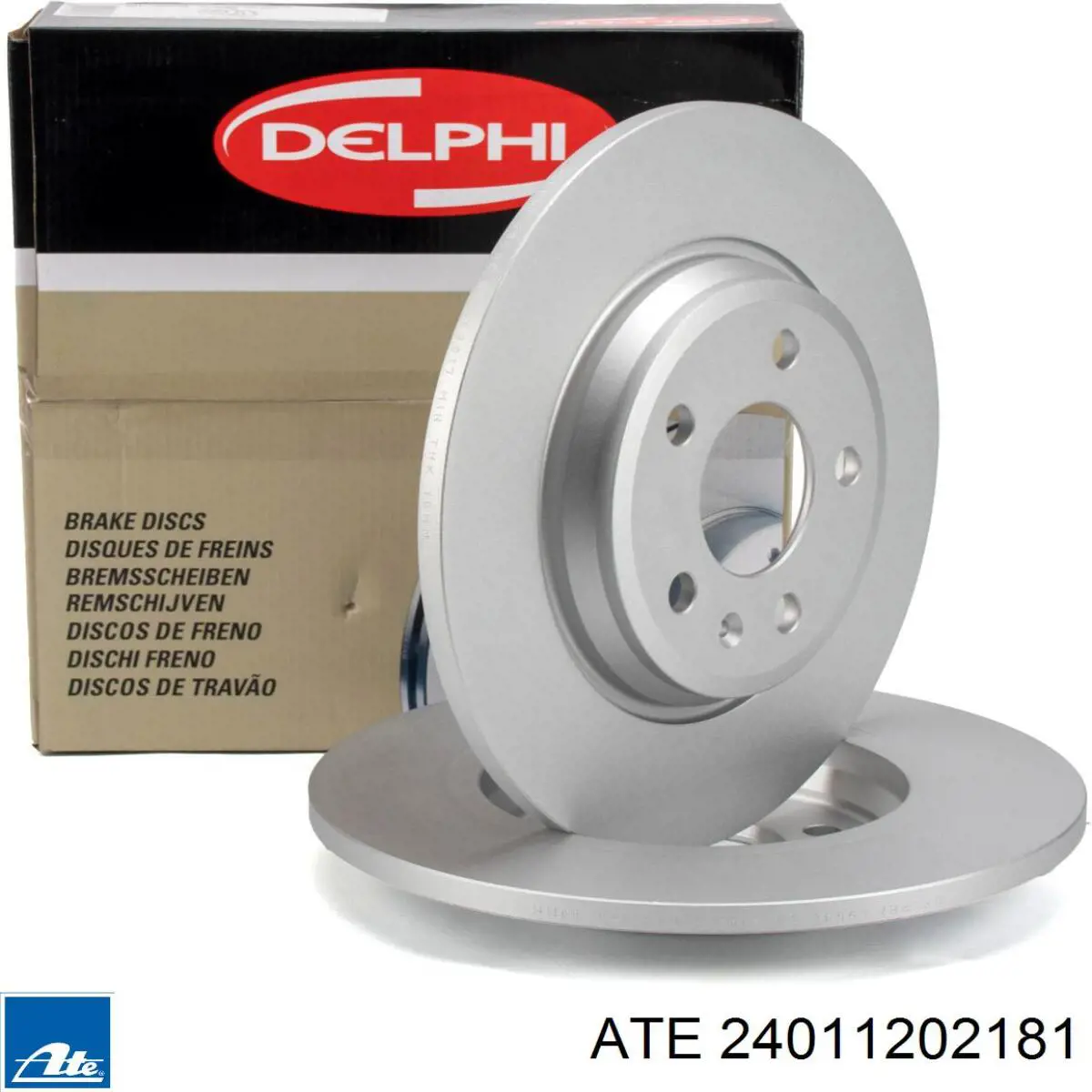 Disco de freno trasero ATE 24011202181 precio, desde 48,69 EUR