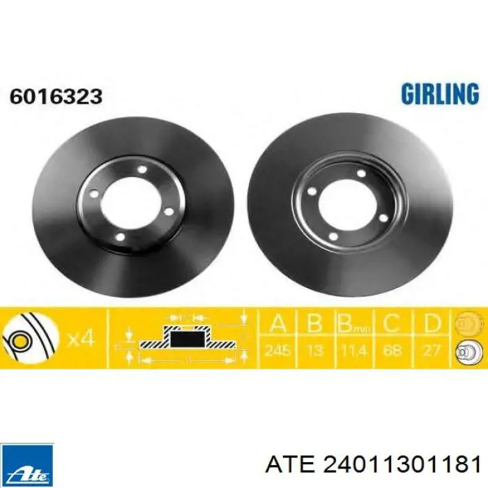 Frenos delanteros Ford 5022672 precio, desde 41,17 EUR