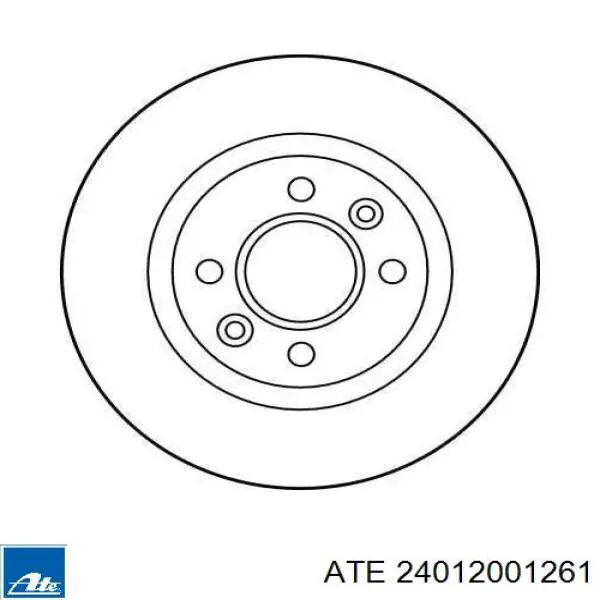 24012001261 ATE freno de disco delantero