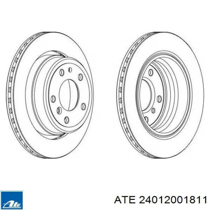 24.0120-0181.1 ATE disco de freno trasero