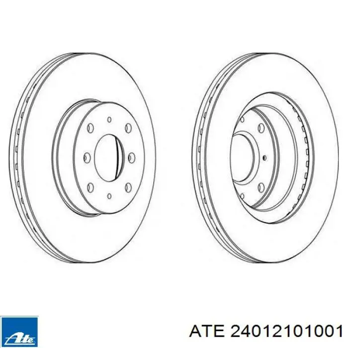 24012101001 ATE freno de disco delantero