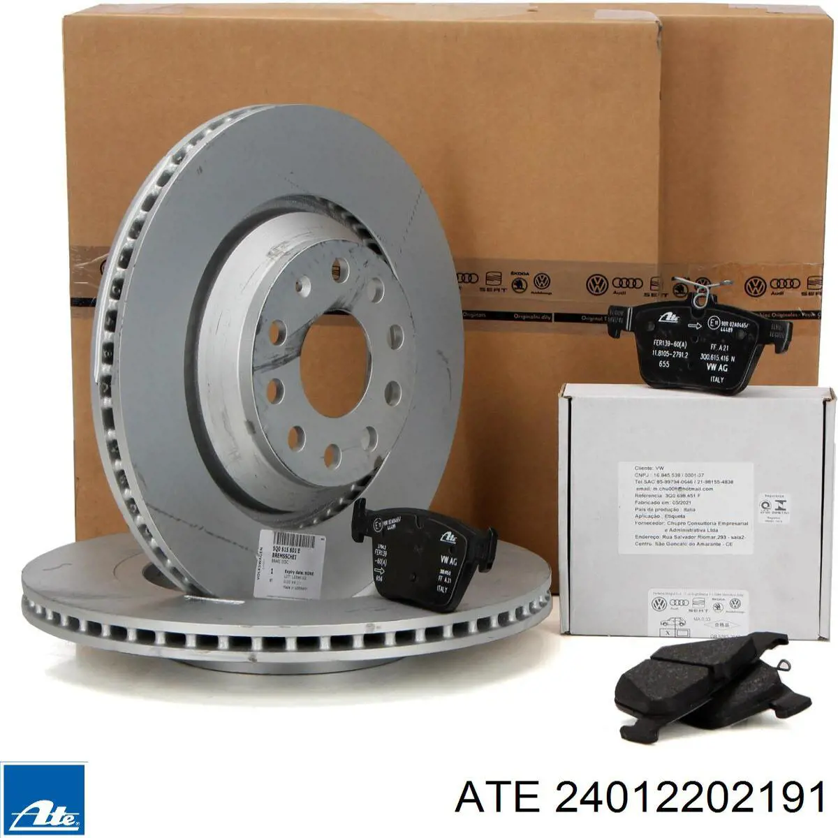 Comprar 24012202191 ATE Disco de freno trasero