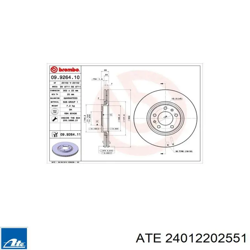 43874 Febi Freno de disco trasero