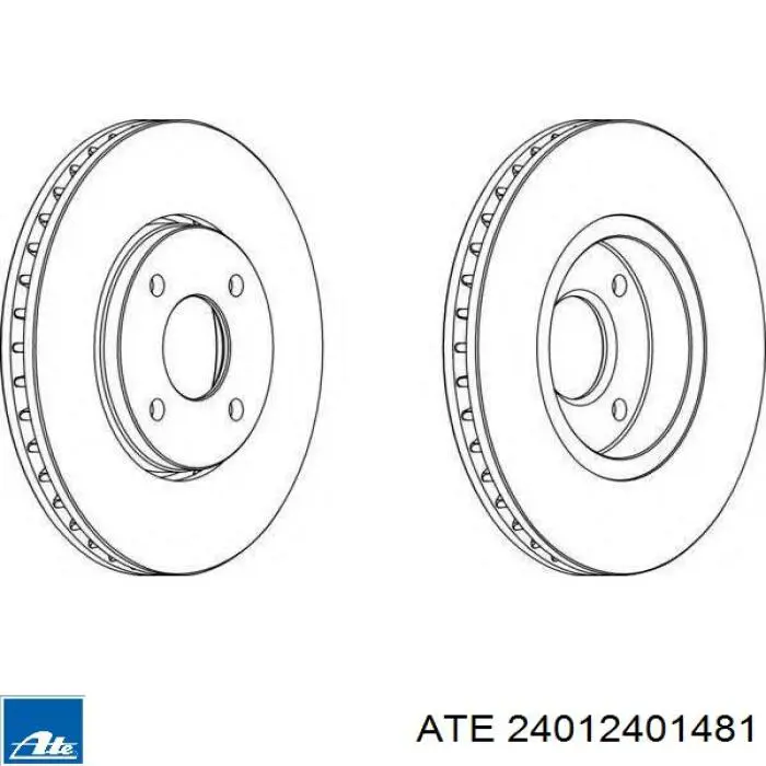 24.0124-0148.1 ATE freno de disco delantero