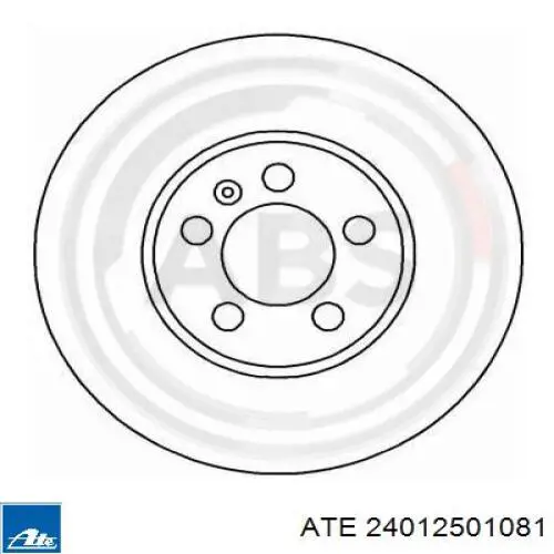 24.0125-0108.1 ATE freno de disco delantero