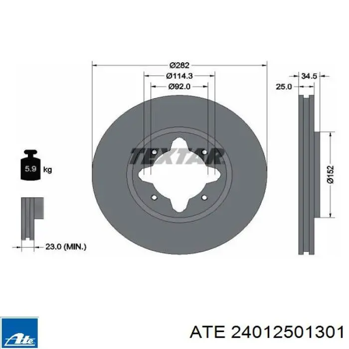 Disco de freno A2680021 Ackojap