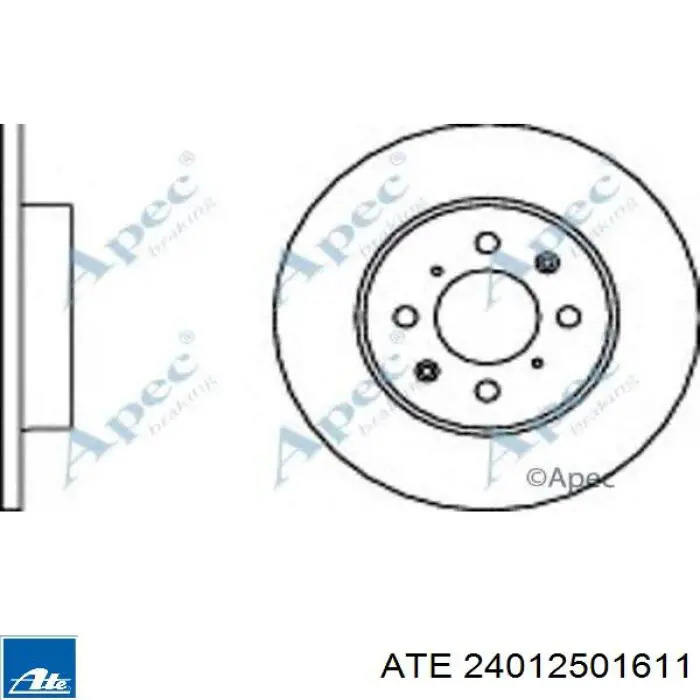 Comprar 24012501611 ATE Freno de disco delantero