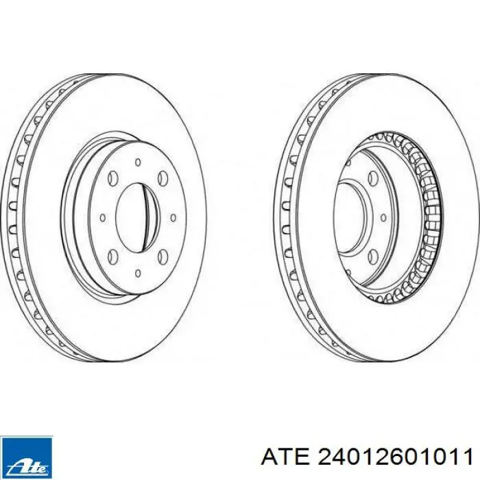 24.0126-0101.1 ATE freno de disco delantero