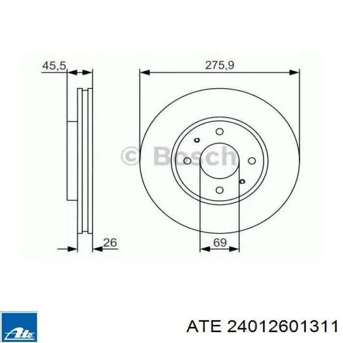 24012601311 ATE Discos