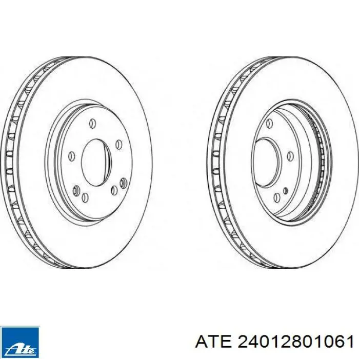 Frenos delanteros ATE 24012801061 precio, desde 51,42 EUR