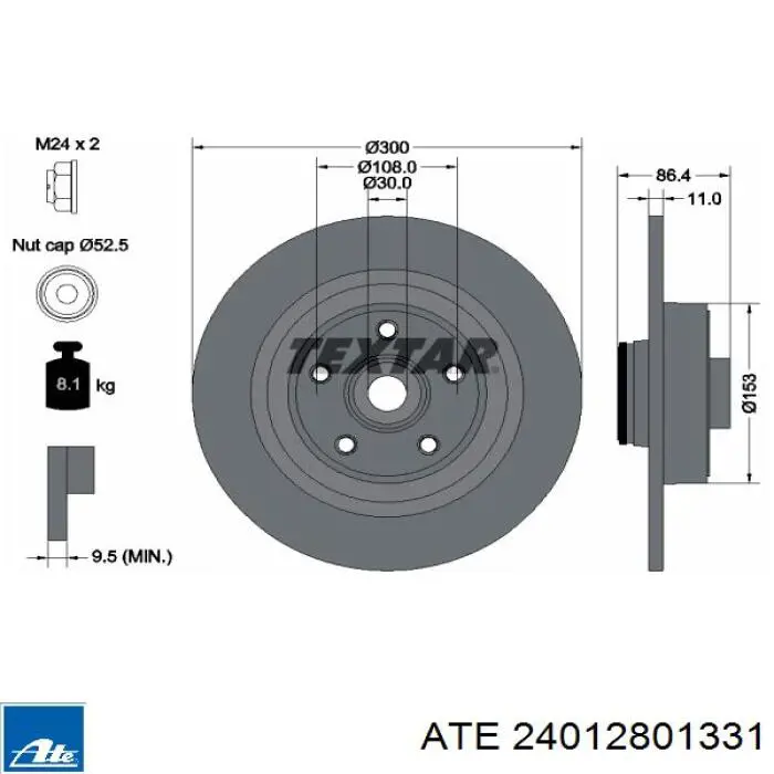 Freno de disco delantero Renault Espace 4 JK0