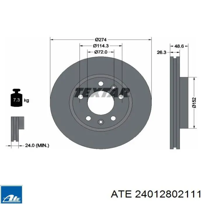 Comprar DIK11C Japan Parts Freno de disco delantero