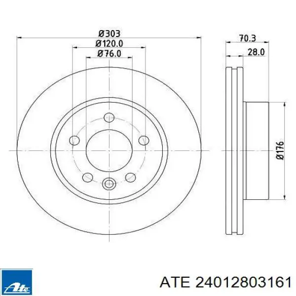 Comprar 2N0615301D VAG Freno de disco delantero