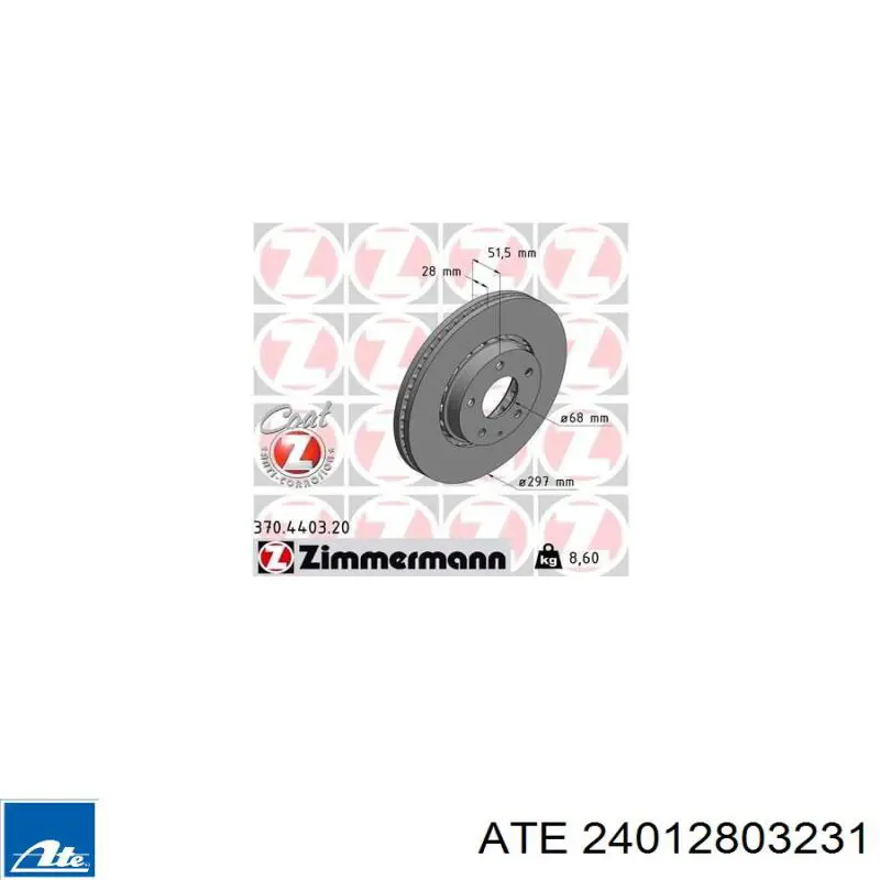 Frenos delanteros ATE 24012803231 precio, desde 91,85 EUR