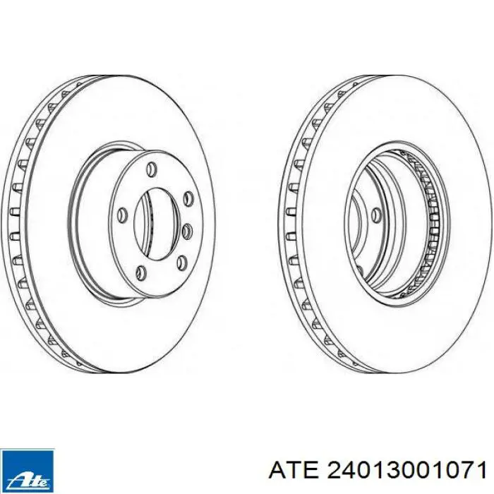 Frenos delanteros ATE 24013001071 precio, desde 60,41 EUR