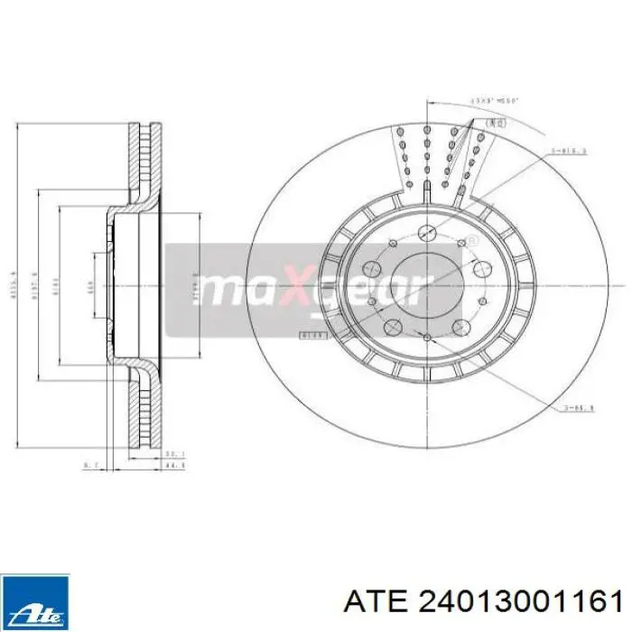 Frenos delanteros ATE 24013001161 precio, desde 55,28 EUR