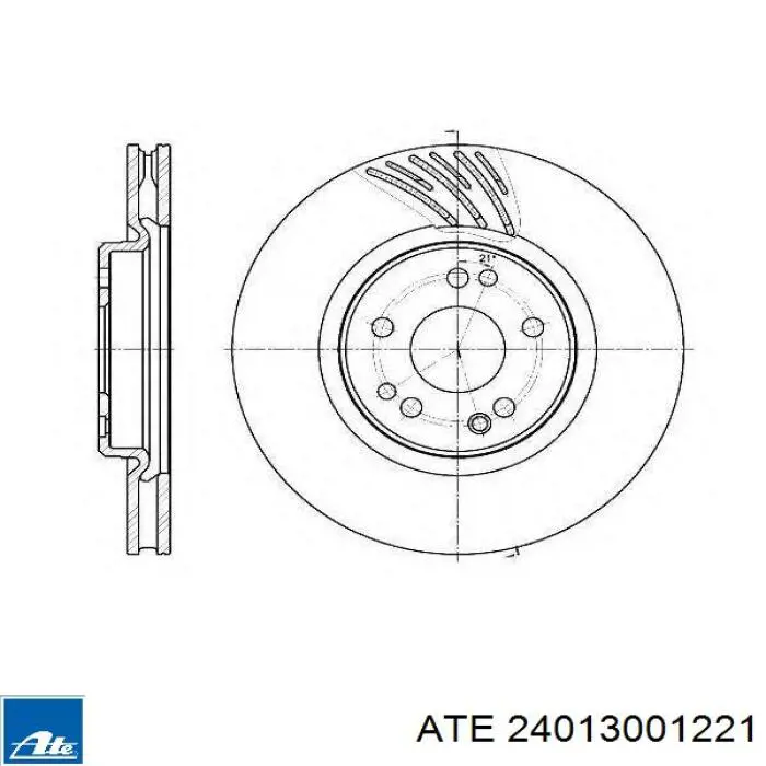 Disco de freno delantero Mercedes A1294211812