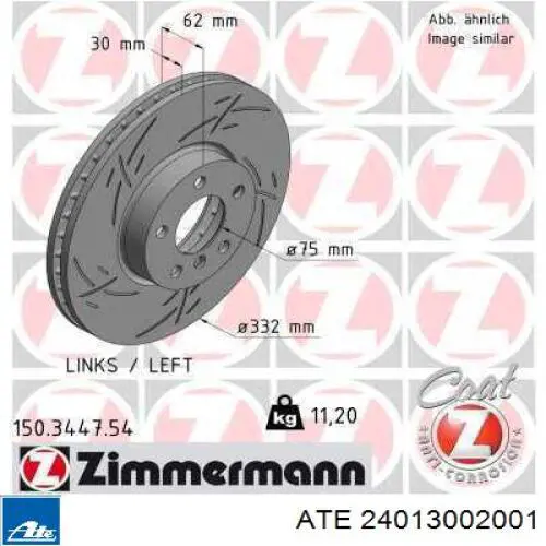 Frenos delanteros ATE 24013002001 precio, desde 70,79 EUR